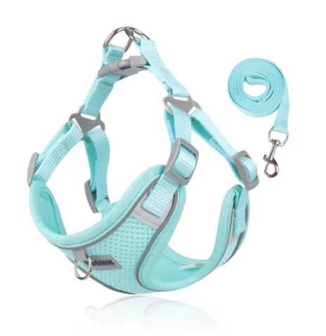 Pet Chest Strap Traction Rope Set Suitable for Small and Medium sized Dogs and Cats Chest Straps Reflective Dog Clothes Vest Set Chihuahua Outdoor Walking Pet Supplies