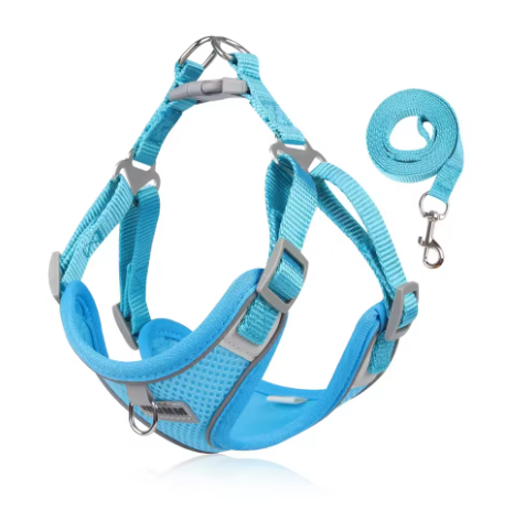 Pet Chest Strap Traction Rope Set Suitable for Small and Medium sized Dogs and Cats Chest Straps Reflective Dog Clothes Vest Set Chihuahua Outdoor Walking Pet Supplies