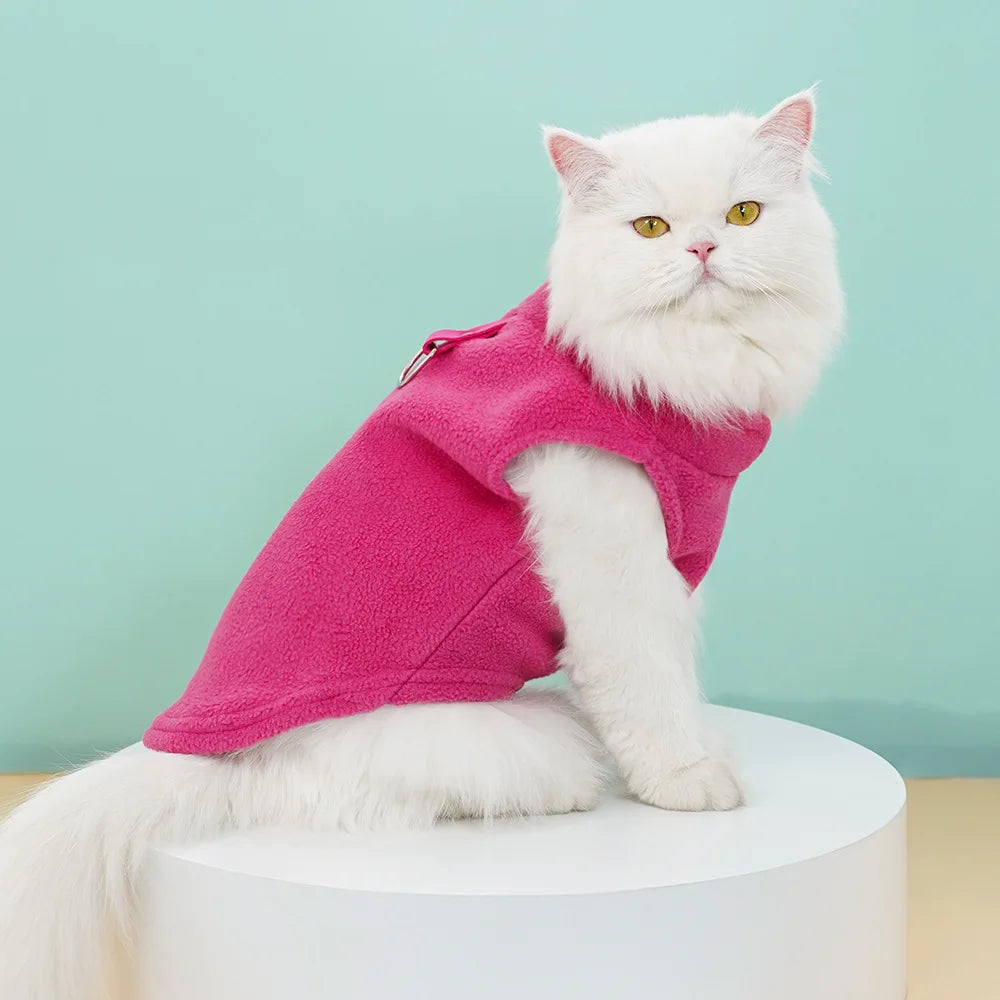 Autumn and winter pet dog clothes, wool warm dog vest, French bulldog coat, puppy, Chihuahua, Haba dog clothes, clothing, dog supplies