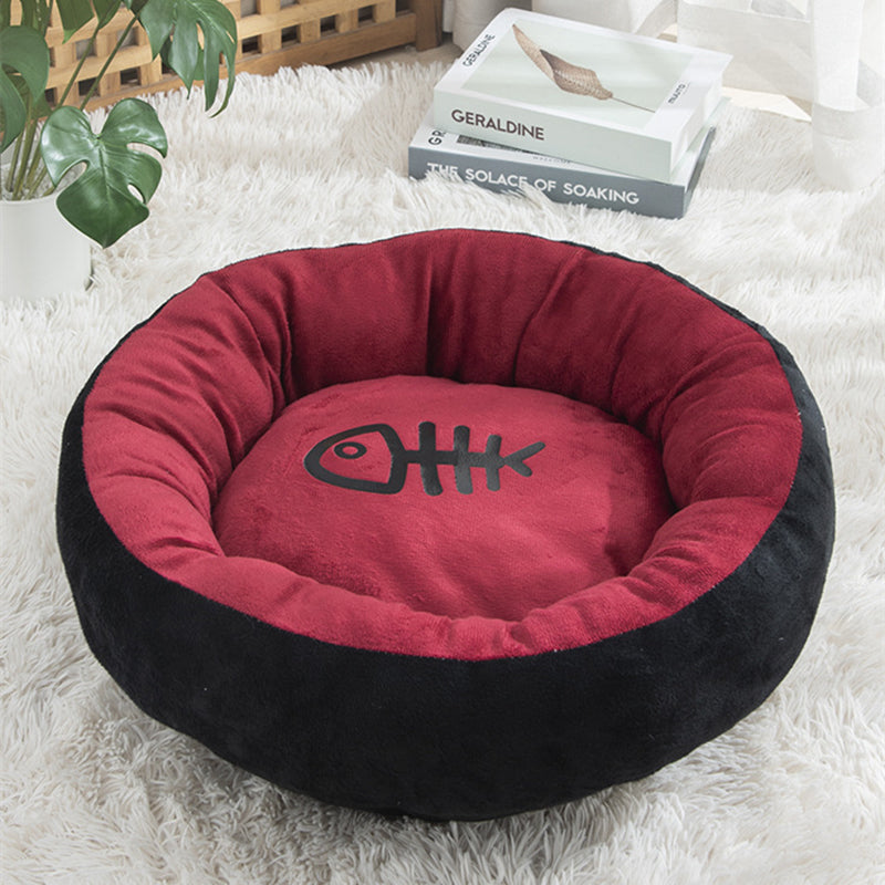Cute Cat Nest 60cm Pure Cotton Cat Mat Nesk Sofa Suitable for Kittens and Puppies Bed Warmth Basket Cat Accessories Pet Bed and House