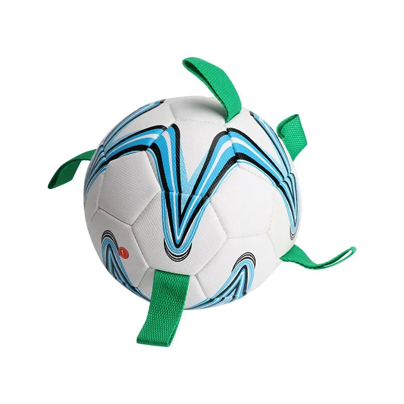 Dog football toys, pet interactive football, dog outdoor training, running supplies suitable for medium and large dogs. Fun toy balls are indestructible