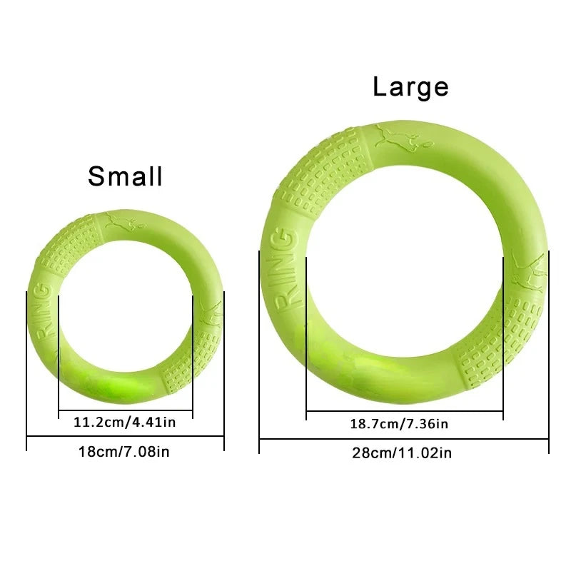 Dog toys, pet frisbee, EVA dog training ring, bite resistant toy, dog floating bite ring toy, interactive