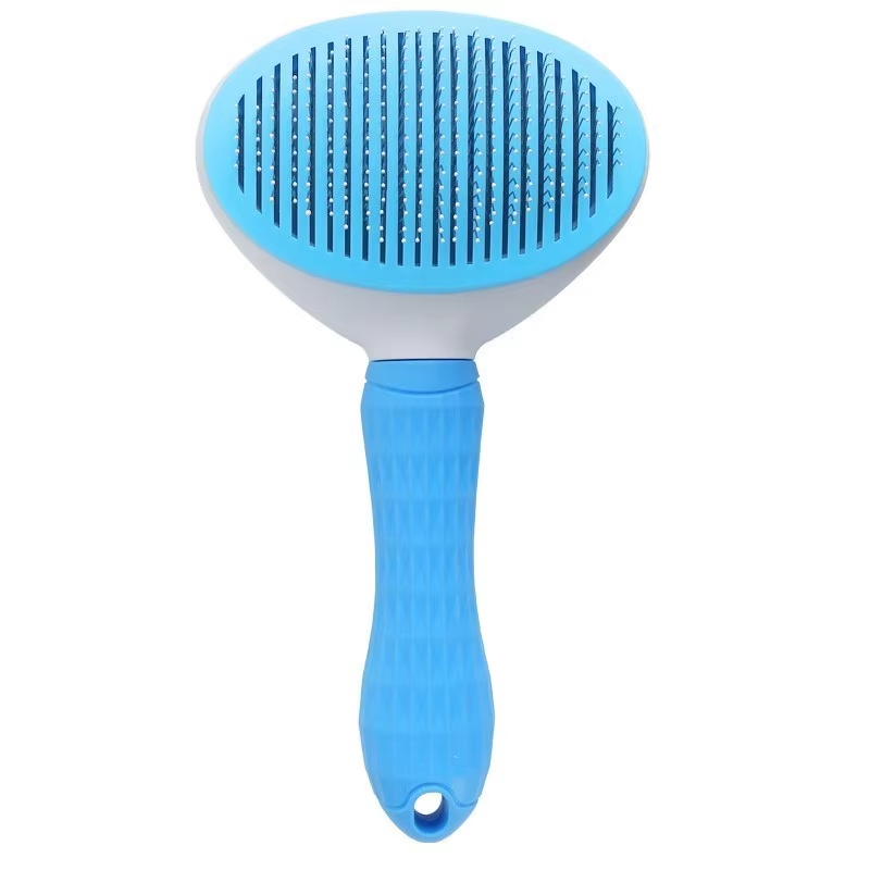 Pet hair removal brush, dog hair comb, stainless steel automatic shedding cat hair comb, pet cleaning and beauty products