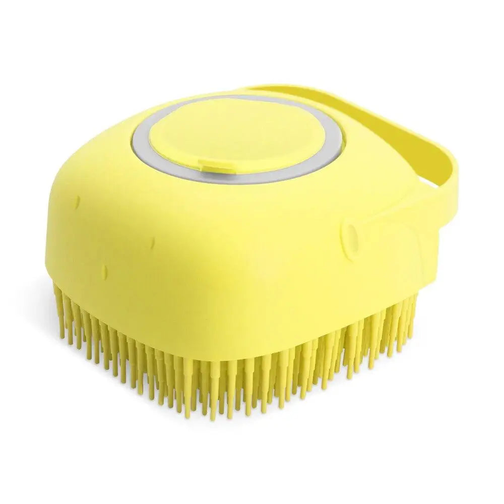 Pet dog shampoo brush, cat massage comb, beauty brush suitable for bathing, short hair, soft silicone