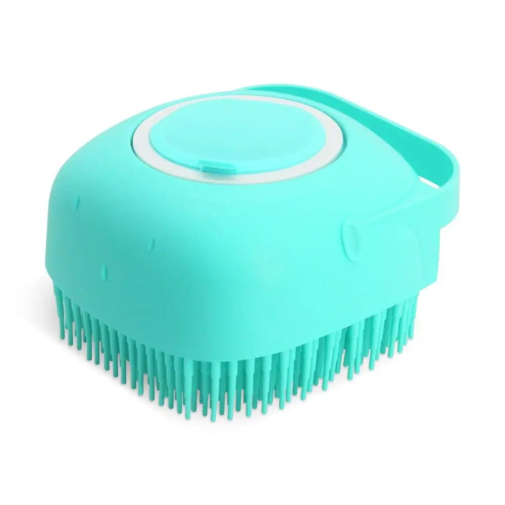 Pet dog shampoo brush, cat massage comb, beauty brush suitable for bathing, short hair, soft silicone