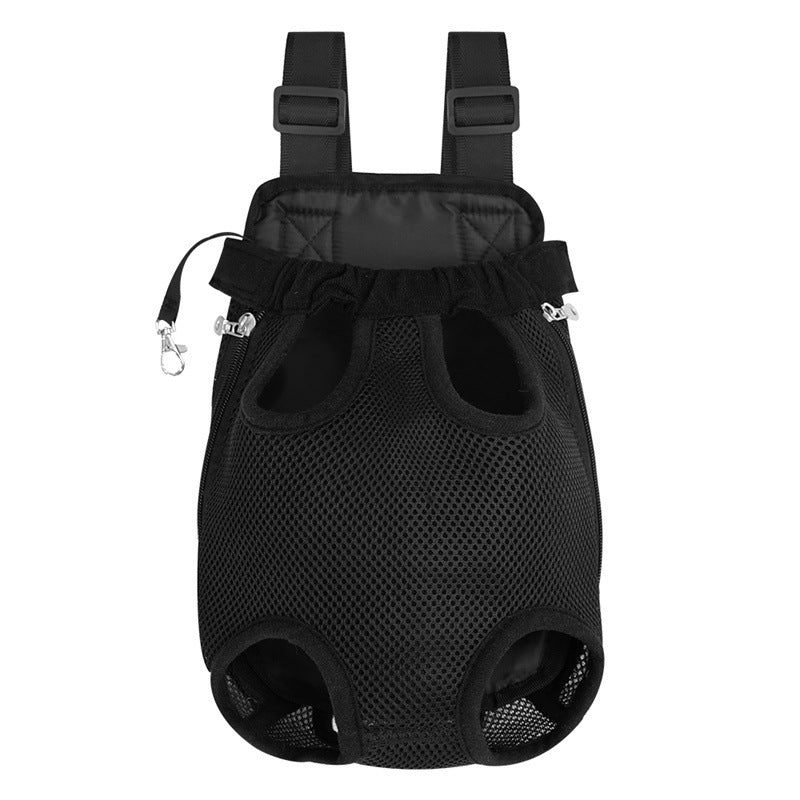 Breathable portable travel pet cat backpack with mesh front pocket suitable for small dogs and cats outdoors