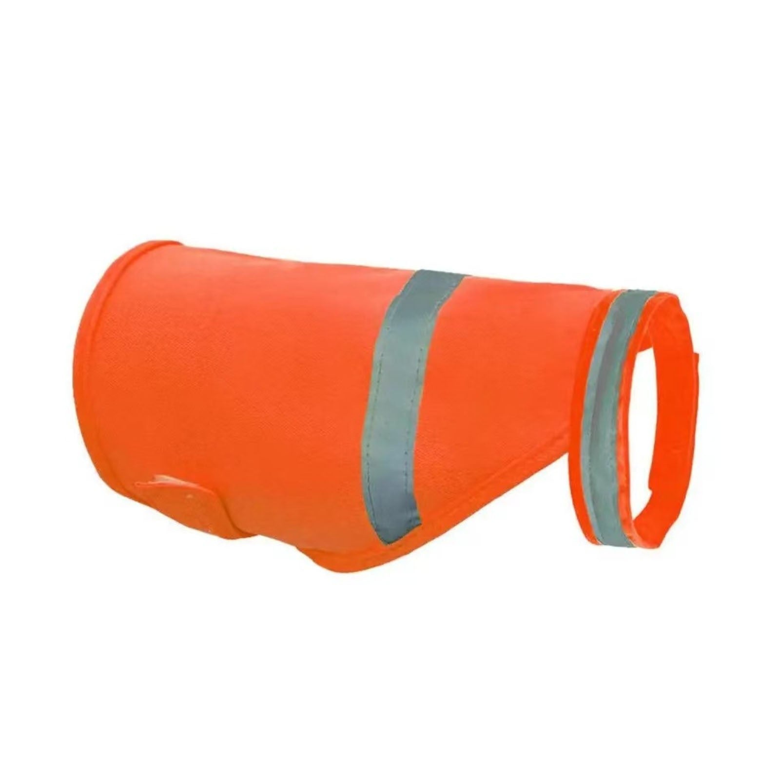 Reflective dog safety vest, breathable and adjustable visibility jacket, comfortable bright orange pet fluorescent clothing