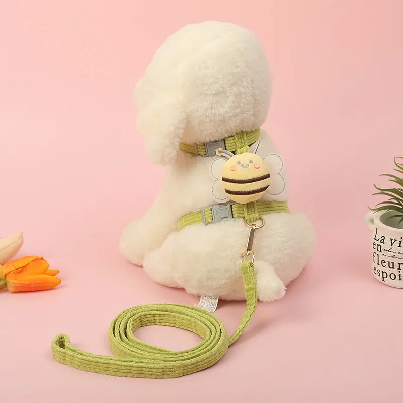 Anti escape cat harness and leash set, adjustable mesh dog harness vest, small dog pet walking leash, small dog cat, kitten