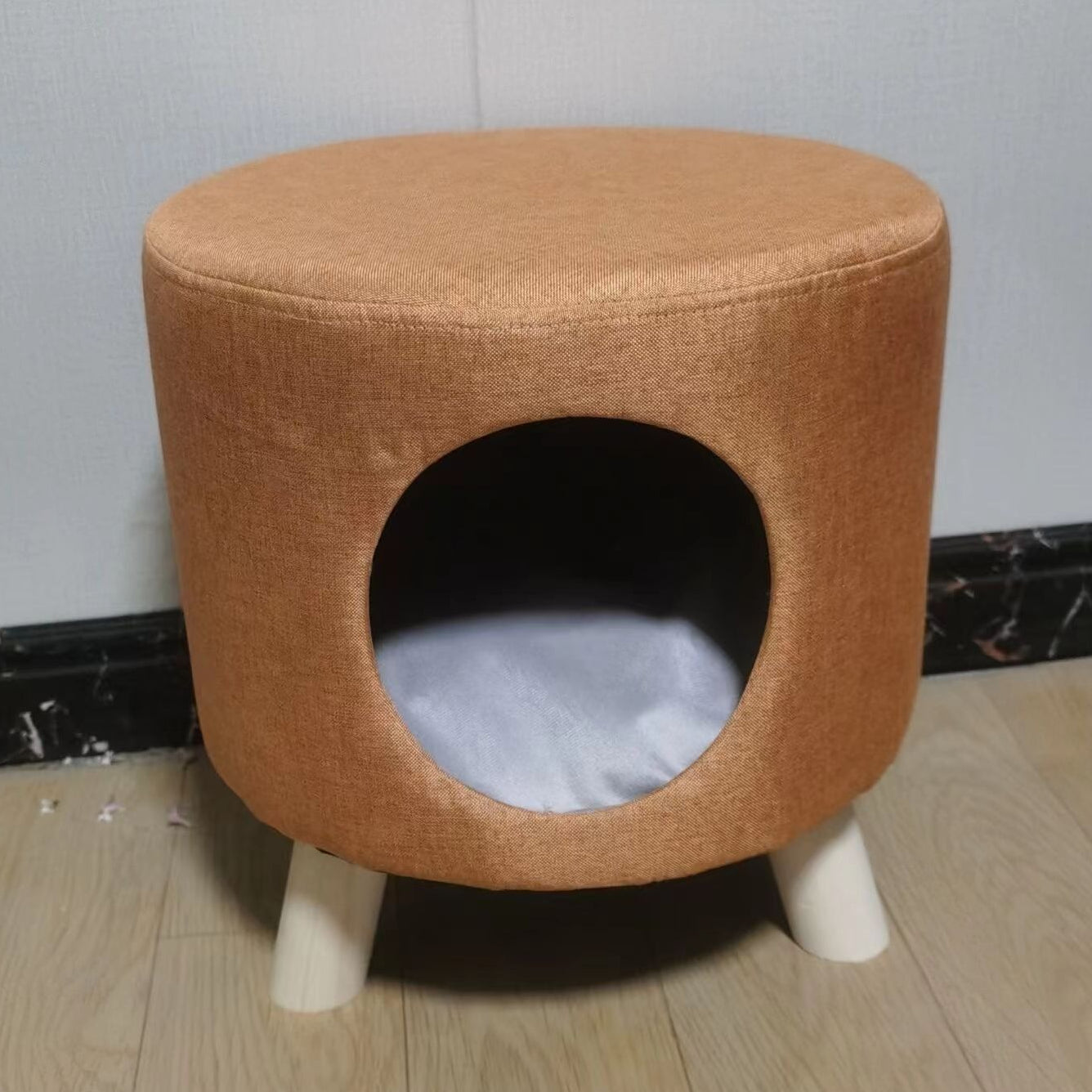 Multi functional cat bed, fully enclosed, all season universal cat house, cat stool, solid wood small dog house, cat nest