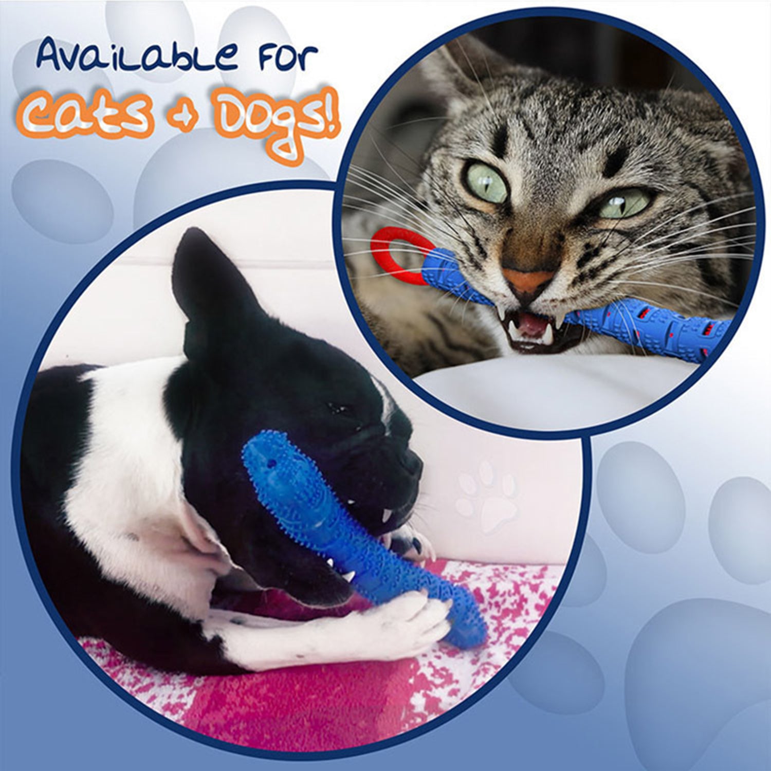 Dog teether stick, food grade cleaning massager, rubber toothbrush, chewing toy, teeth cleaning, pet micro bite force