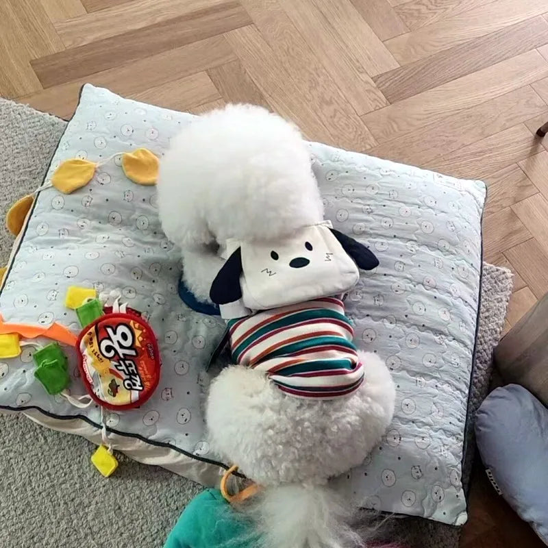 0-15kg dog backpack suitable for dogs, puppies, cats, bags with chest straps, collars, chest straps, and traction ropes. Pet cute bag set suitable for small pets for outdoor travel