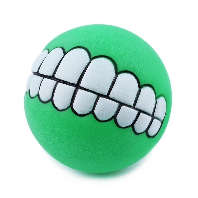 Pet Dog Puppy Spherical Silicone Chewing Toy Sounds Novelty Play Funny Toy Dog Accessories Large Dog Toy