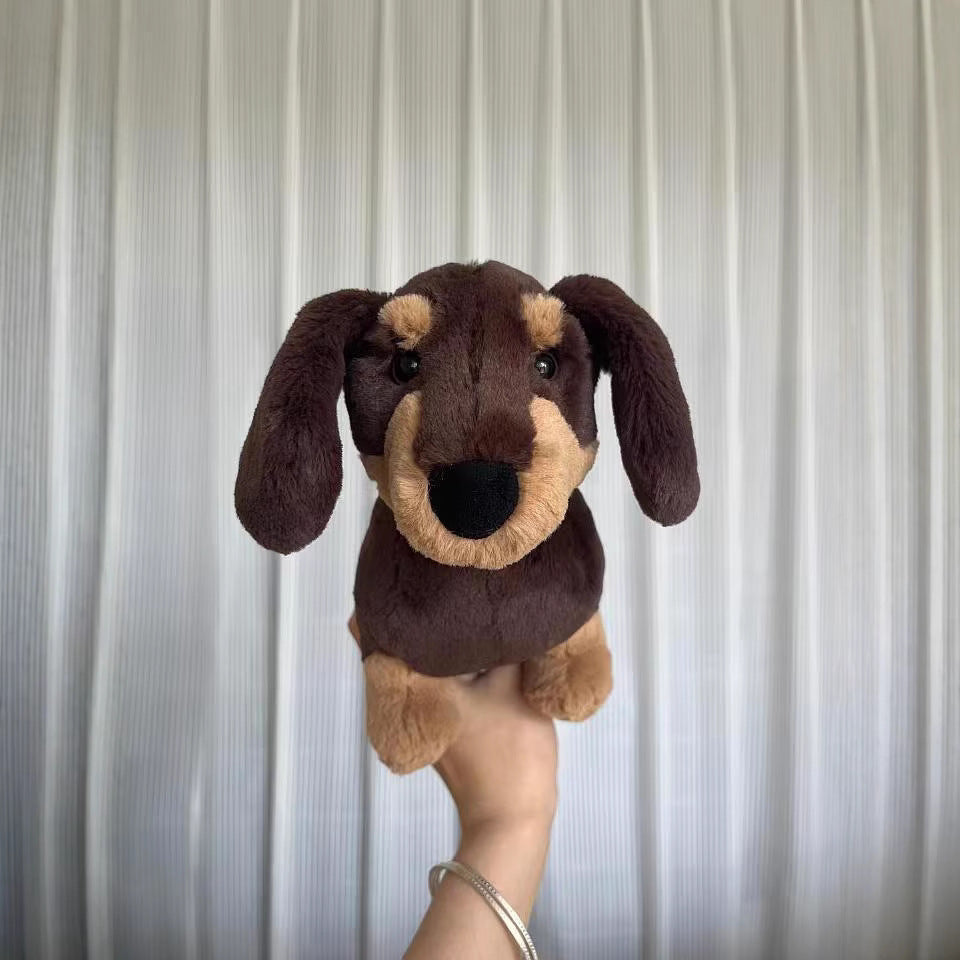 Pet Toy Puppy Series Schnauzer Fox Terrier Sausage Dog Soothing Animal Doll Pet Interactive Dog Toy Festival Gift