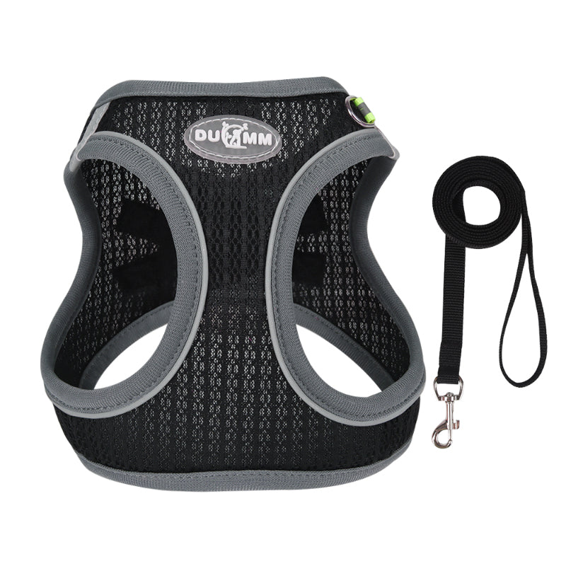 Dog Chest Strap Clothing Reflective Breathable Adjustable Pet Collar Outdoor Walking Traction Rope Pet Vest Chest Strap