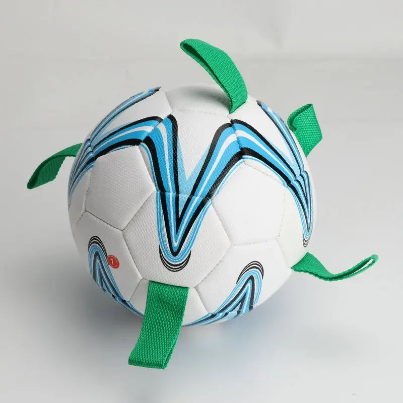 Dog football toys, pet interactive football, dog outdoor training, running supplies suitable for medium and large dogs. Fun toy balls are indestructible