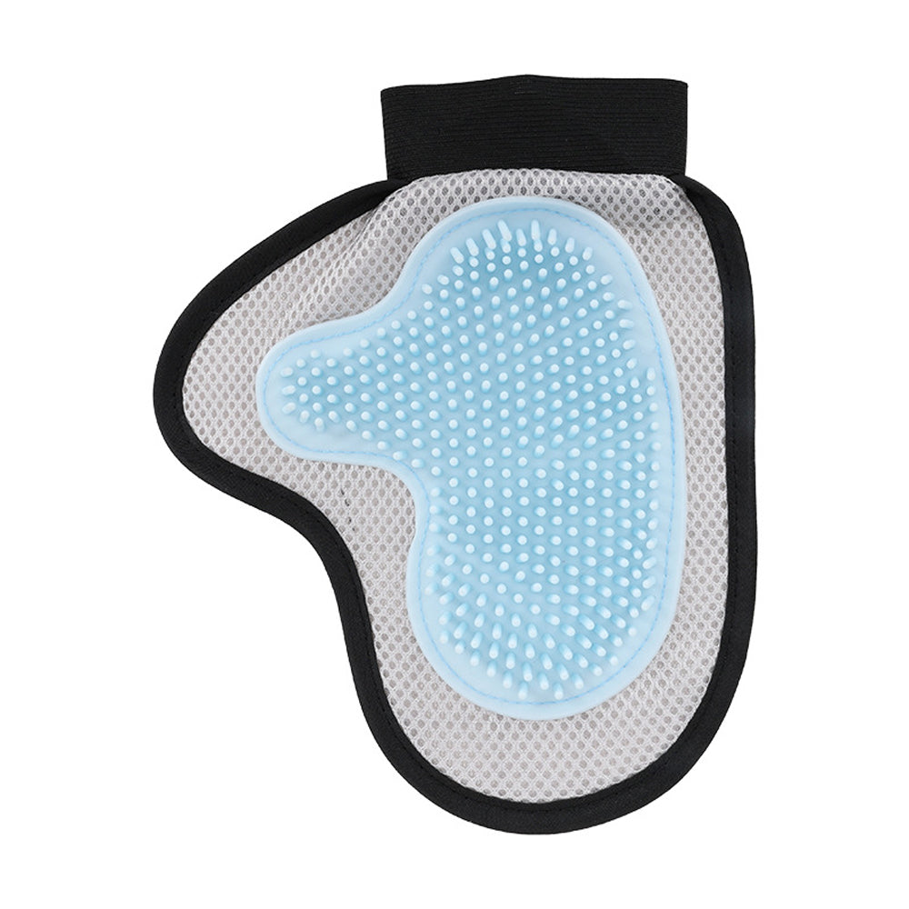 Pet grooming glove brush suitable for cats and dogs bathing massage gloves for bathing grooming soft and comfortable animal hair removal tool