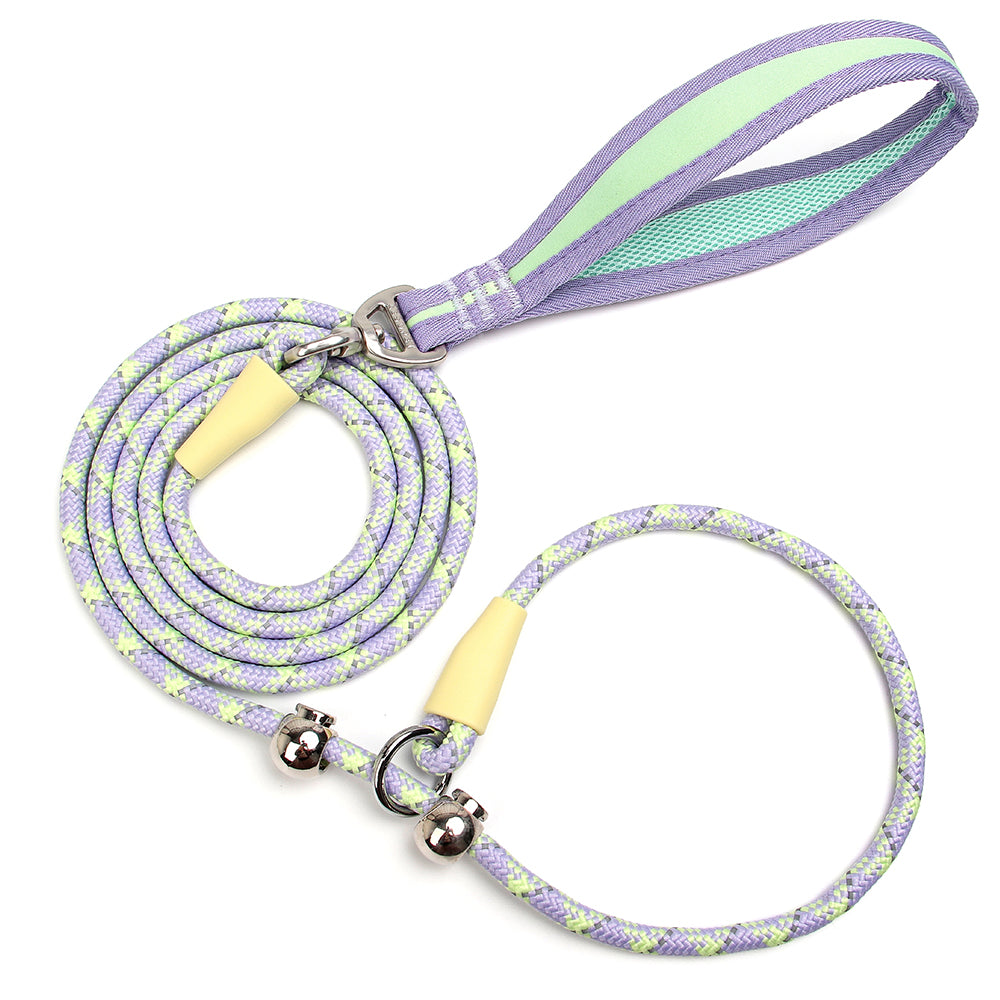 Durable nylon dog leash reflective pet dog leash suitable for small and large dogs, medium dogs, large dogs, lapdogs, and golden retrievers