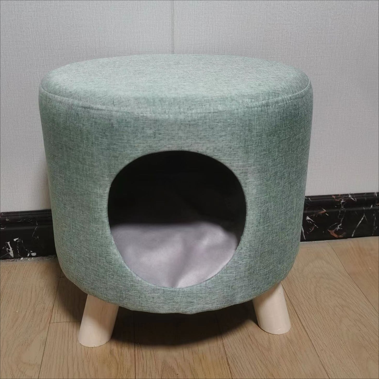 Multi functional cat bed, fully enclosed, all season universal cat house, cat stool, solid wood small dog house, cat nest