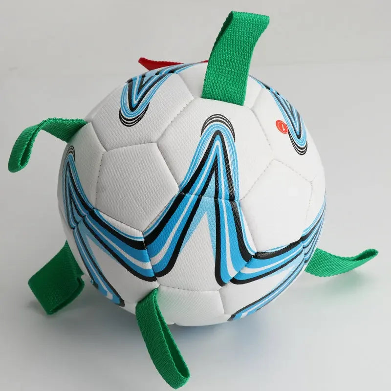 Dog football toys, pet interactive football, dog outdoor training, running supplies suitable for medium and large dogs. Fun toy balls are indestructible