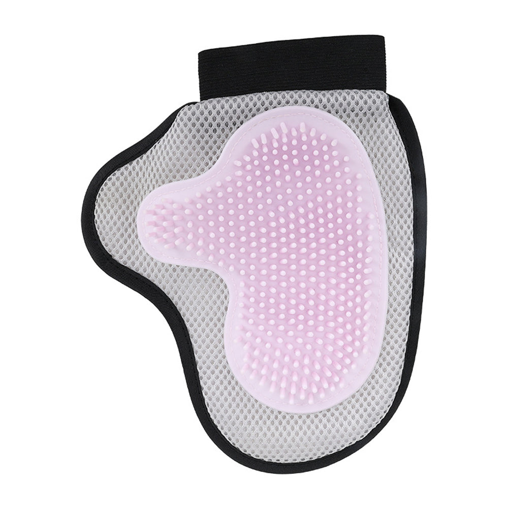 Pet grooming glove brush suitable for cats and dogs bathing massage gloves for bathing grooming soft and comfortable animal hair removal tool