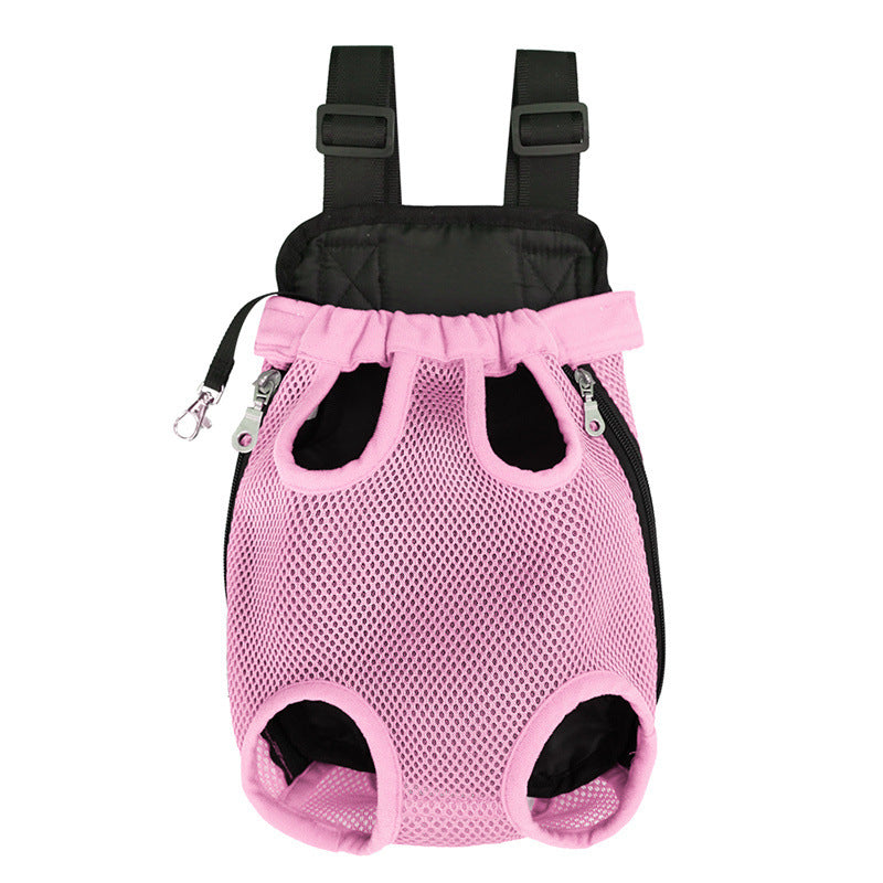 Breathable portable travel pet cat backpack with mesh front pocket suitable for small dogs and cats outdoors